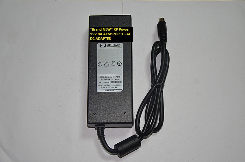 *Brand NEW* XP Power ALM120PS15 15V 8A AC DC ADAPTER